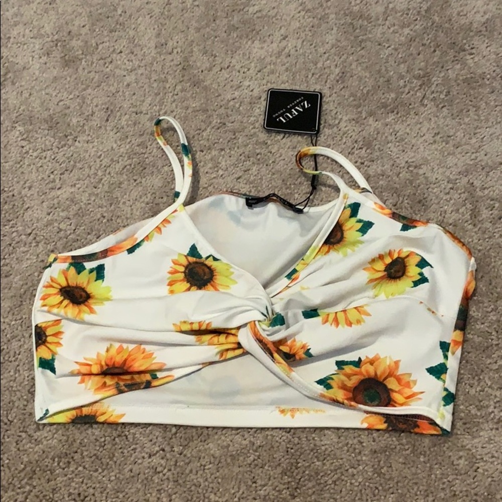 Sunflower crop top